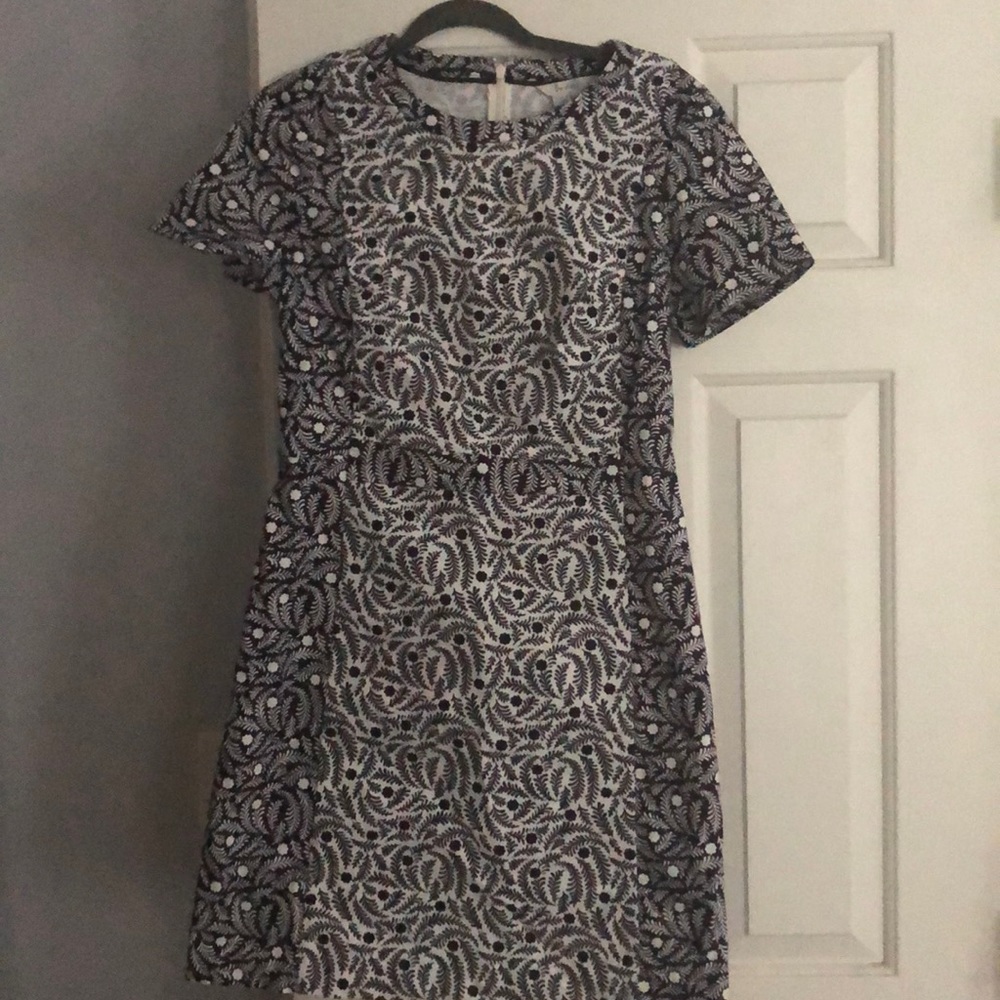 EUC Boden navy/white dress size 8 runs tts